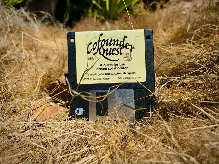 Cofounder quest, an experiential game Danielle dreamed up to find herself a cofounder. Image from Danielle Baskin.