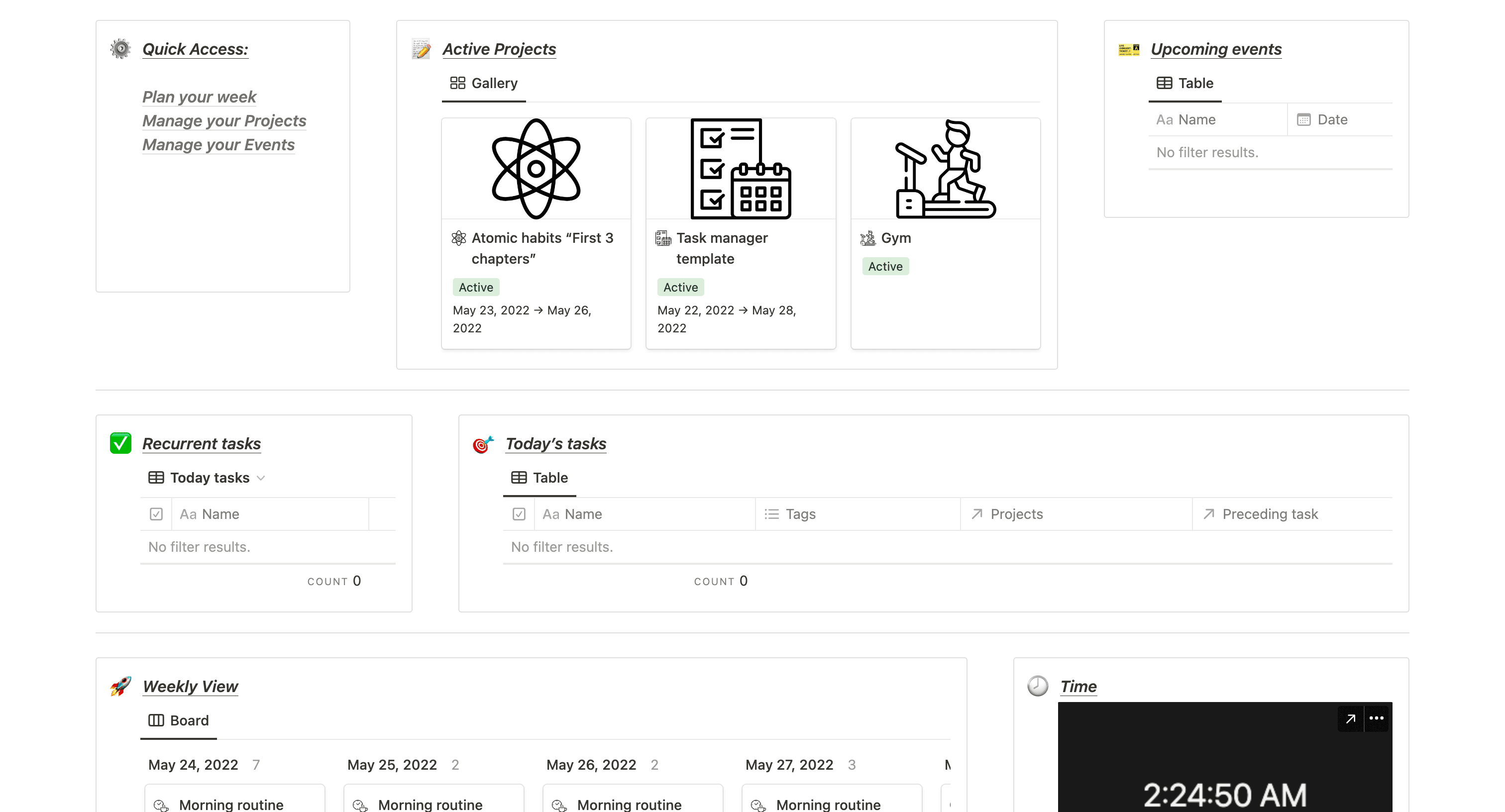 Project management templates 2