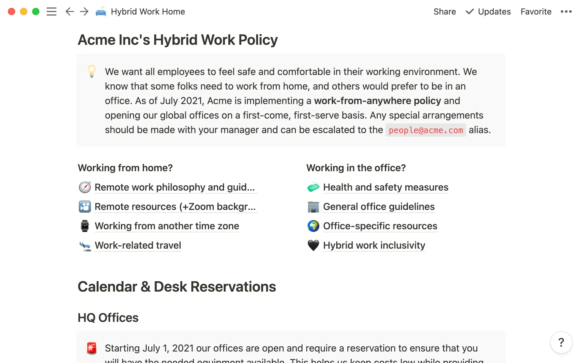 Hybrid work hub - hero