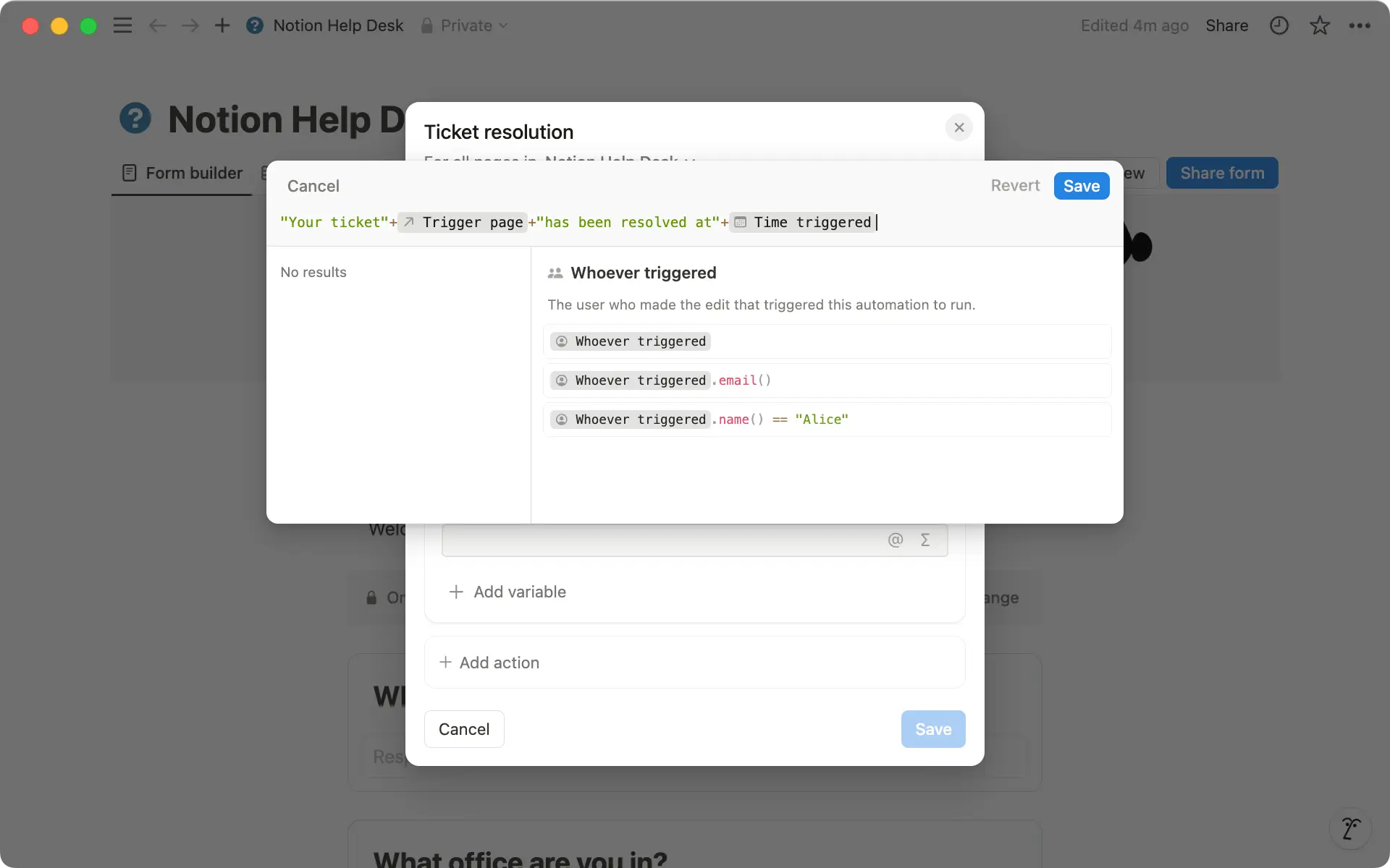 Use '+' signs to string your formula together. If your formula is incorrect, it will turn to red