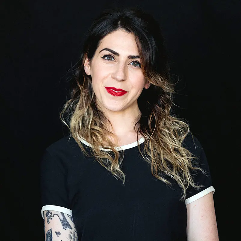 Sarah Jutras, the owner of Huzzah Studio and Freelance for Life.