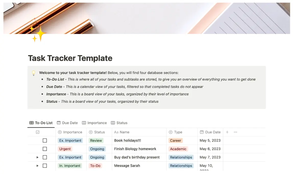 Task tracker