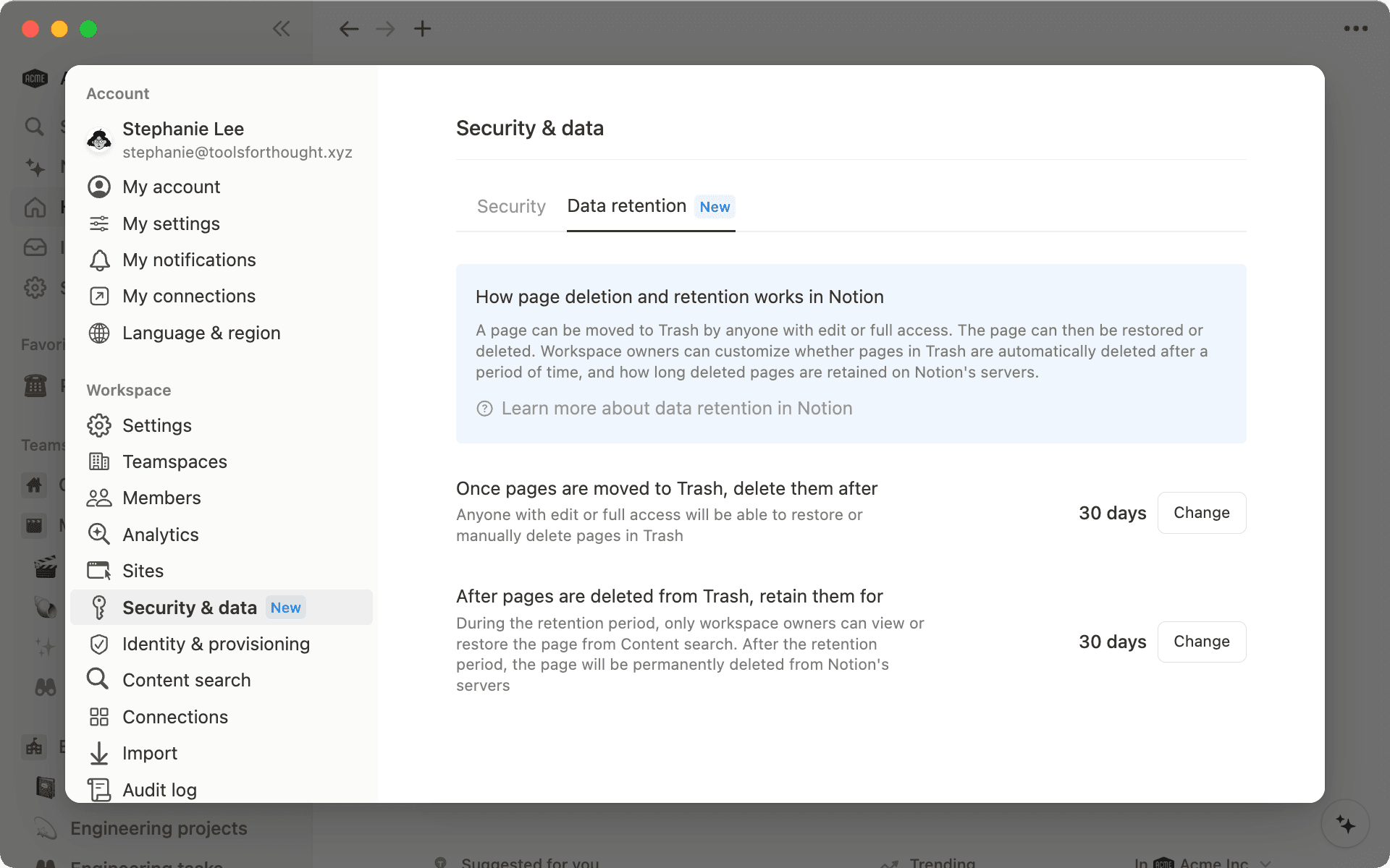 Data Retention Hero Screenshot
