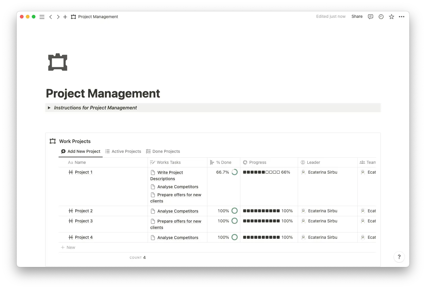 Project management templates thumbnail