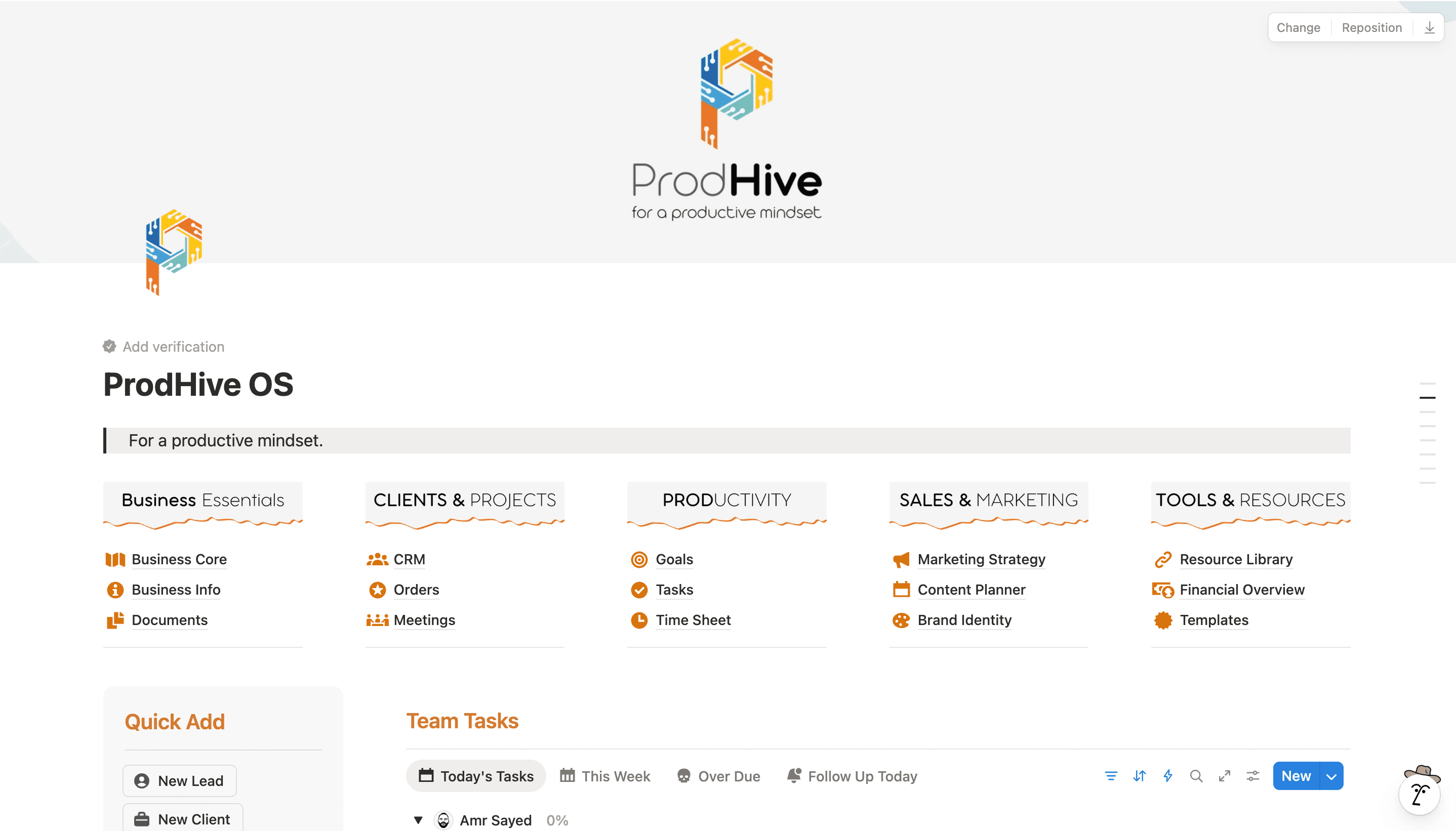 ProdHive Operating System