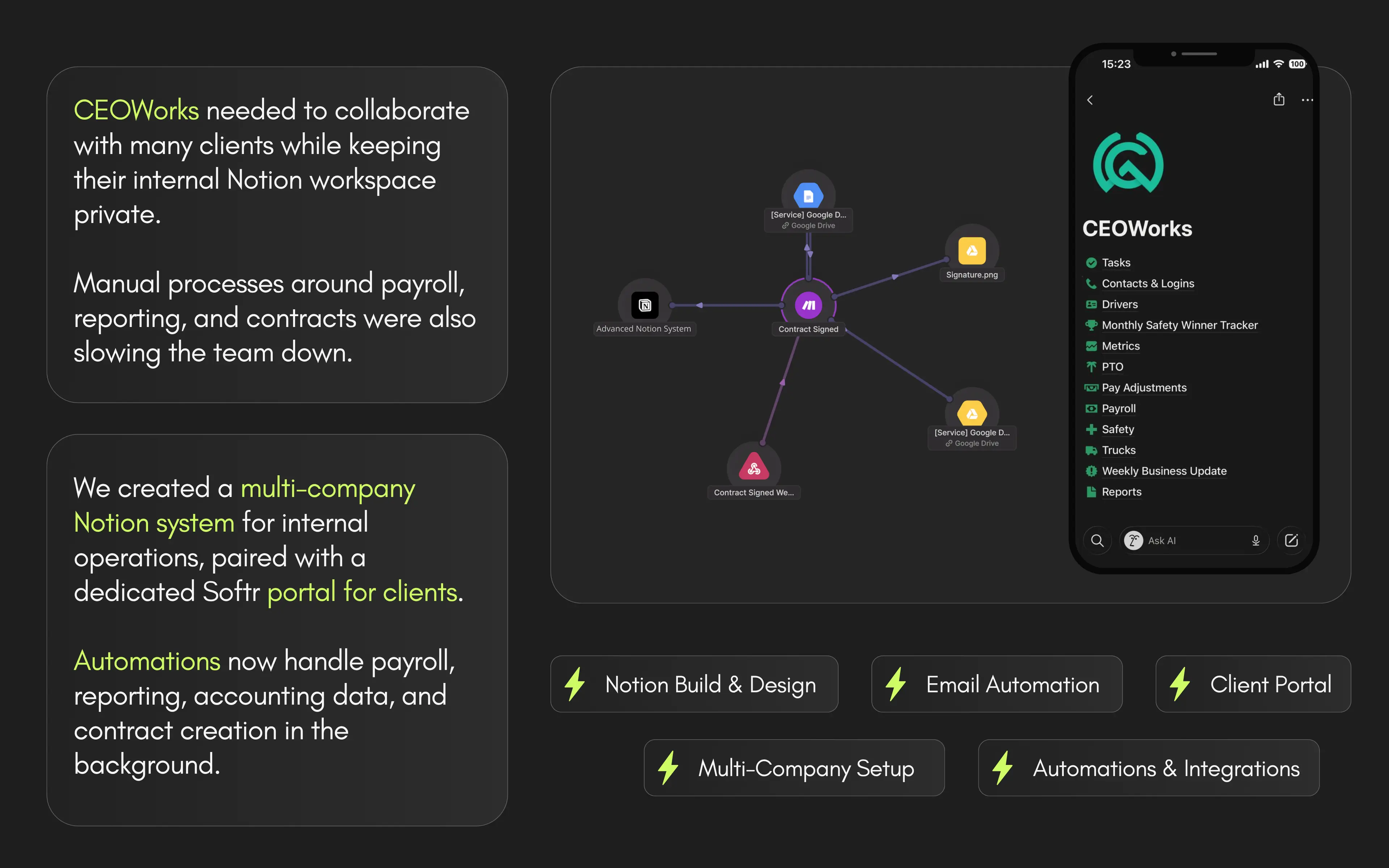 Multi-Company Notion System & Client Portal