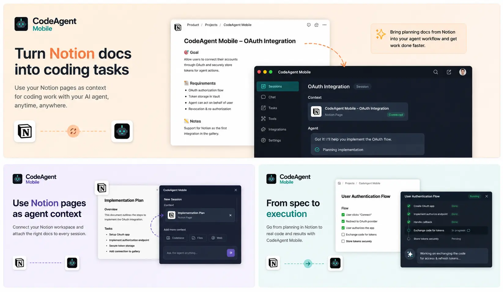 Connect Notion context to your AI coding workflows.