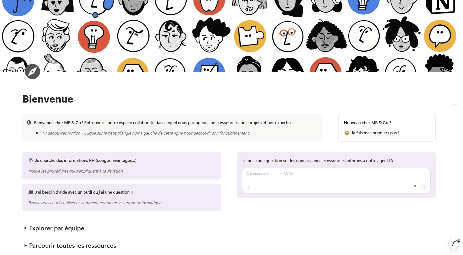 Un intranet Notion pensé pour les usages du quotidien